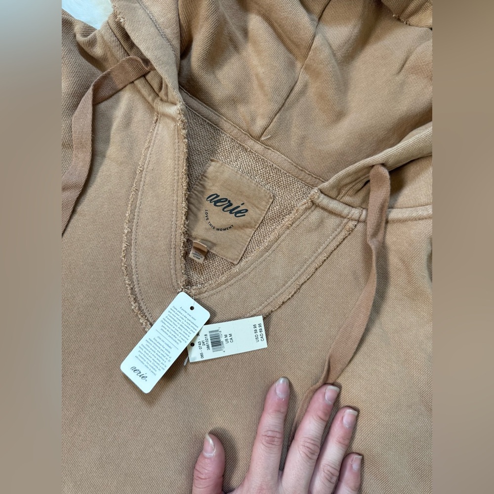 NWT Aerie Tan Hoodie OVERSIZED FIT - Picture 6 of 6